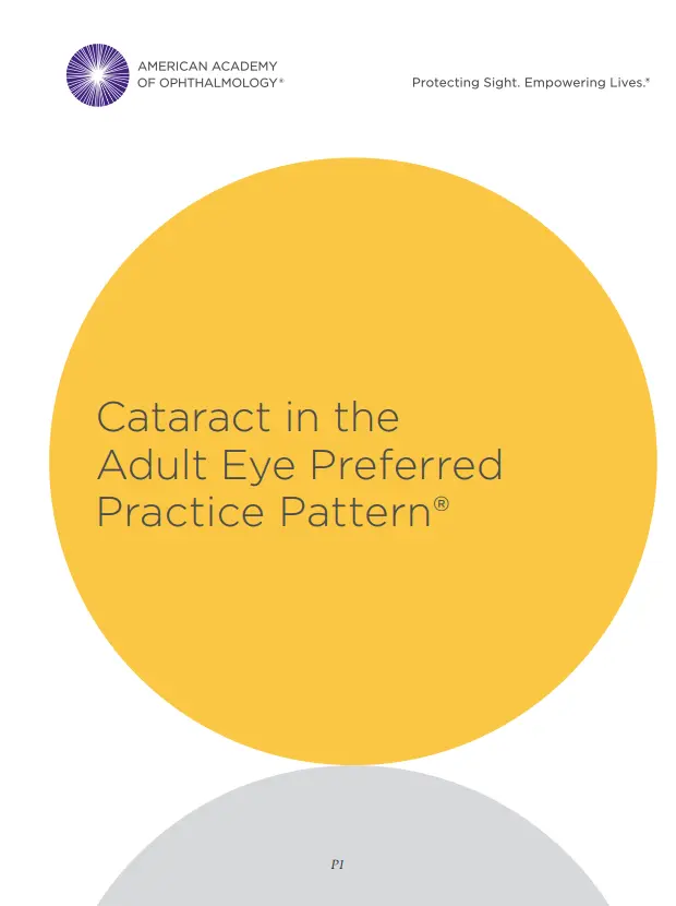 Cataract in the Adult Eye Preferred Practice Pattern