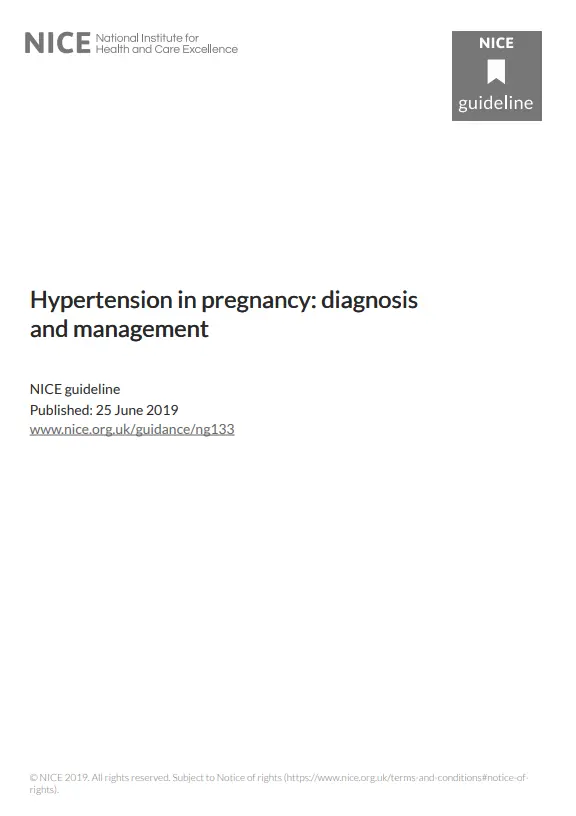 Hypertension in Pregnancy: Diagnosis Guidelines